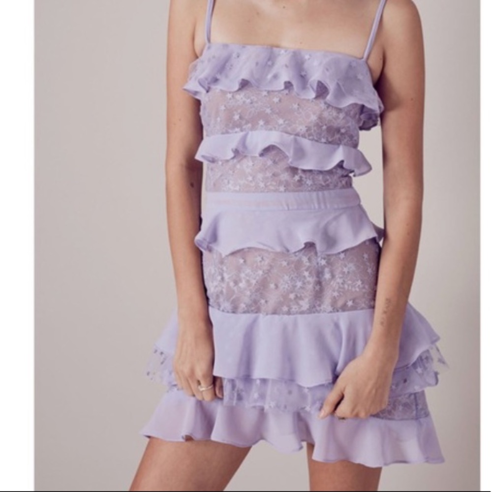 For Love and Lemons Cosmic Tiered Dress